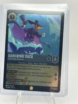 Disney Lorcana Winterspell COLDFOIL #192 Darkwing Duck-Cool Under Pressure Lege - Image 1