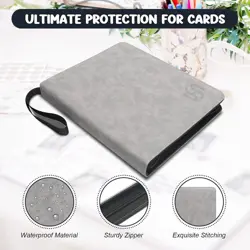 Card Binder 720 Pokets, 9-Pocket Trading Card Binder with Sleeves and Zipper ... - Image 2