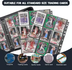 Card Binder 720 Pokets, 9-Pocket Trading Card Binder with Sleeves and Zipper ... - Image 5