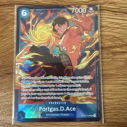 One Piece Card Game OP13-119 Portgas.D.Ace Store Treasure Cup Winner Sealed x1 - Image 2