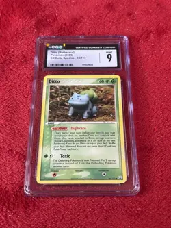 Cgc 9 Ditto Bulbsaur 36/113 Ex Delta Species 2005 Pokemon Card - Image 1