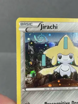 HD Swirl Jirachi XY195 Cosmo Pokemon XY Promo Holo Rare Card Mew Tail NM/LP - Image 2