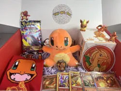 Pokemon Gift Box with Booster Pack Plush Keychain Reverse Holo/holo Cards - Image 3