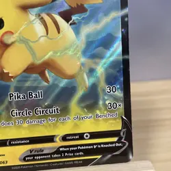 Pikachu V SWSH063 SWSH: Sword & Shield Promo Cards Holo - Image 5