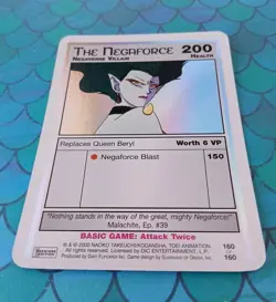 Sailor Moon CCG Ultra Rare Card 160 The Negaforce Holo Foil Premiere 2000 Dic - Image 2