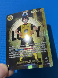 One Piece x BVB Borussia Custom Fan Made Promo Card Monkey D Luffy ST13-003 DIY - Image 2