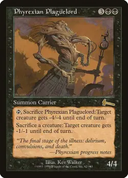 Phyrexian Plaguelord NM/M Urza's Legacy Black Creature Mtg Magic English Regular - Image 1