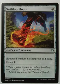 Swiftfoot Boots *Uncommon* Magic MtG x1 Commander 2020 - Image 1