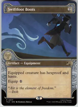 MTG Swiftfoot Boots (Showcase) Normal NM Avatar: The Last Airbender: Eternal-Leg - Image 1