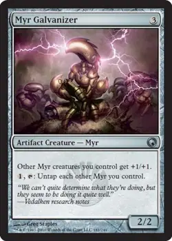 [1x] Myr Galvanizer - Foil Slight Play, English Scars of Mirrodin MTG Magic - Image 1