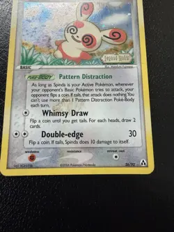 Spinda 26/92 Legend Maker Reverse Holo Stamped Pokemon TCG HP/DMG - Image 2