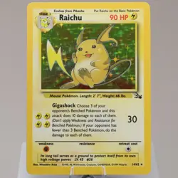 Pokemon TCG - Raichu 14/62 Fossil Holo Rare WOTC 1999 - EXC - Image 2