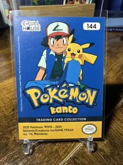 2025 Pokemon Full House Kanto #144 Articuno Blue Glitter Holo - Image 4