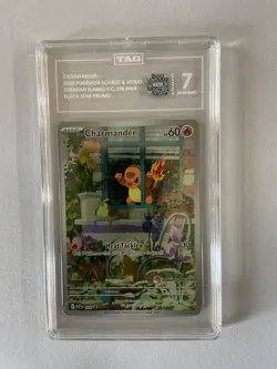 Pokemon Obsidian Flames Black Star PC Centre Charmander #44 TAG 7 #6947 - Image 1
