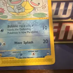 Wooper Aquapolis 117/147 Non-Holo E-Series Pokemon Near Mint/Lightly Played WoTC - Image 3