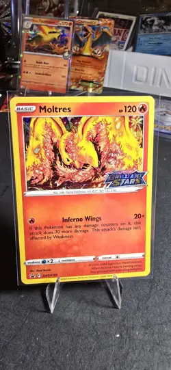 Pokemon Tcg Moltres SWSH185 Sword And Shield Brilliant Stars - Image 1