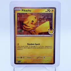 Pikachu Pokemon Day 2026 051/162 30th Anniversary Promo Pokemon TCG MINT - Image 1