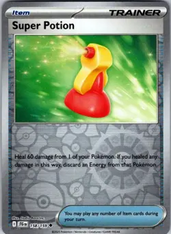 Pokemon | SV09: Journey Together | Super Potion | 158/159 | Reverse Holo | NM - Image 1