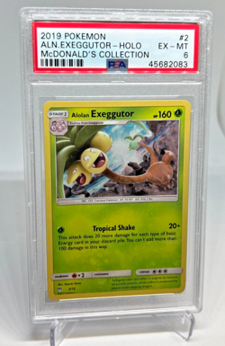 PSA 6 - 2019 Pokemon ALN EXEGGUTOR HOLO McDonalds Collection #2 (2083) - Image 1