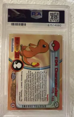 2000 Topps Chrome Charmander SPECTRA Pokemon T.V PSA 9 - Image 2