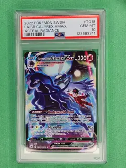 2022 Pokemon SWSH ASTRAL RADIANCE FA/SR CALYREX VMAX PSA 10 - Image 1