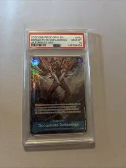 Donquixote Doflamingo (073) (Parallel) OP01-073 Romance Dawn Foil PSA10 - Image 1