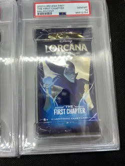 Disney Lorcana - 3 Boosters Chapitre 1 First Print grade 10 PSA -EN 03 - Image 4