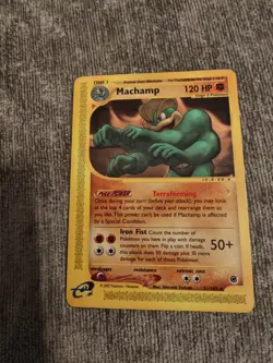 Machamp 51/165 Expedition Rare WOTC Vintage Pokemon TCG Card Near Mint Condition - Image 1