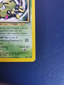 Pokemon Card Spinarak 75/111 Neo Genesis Common WOTC - Image 5