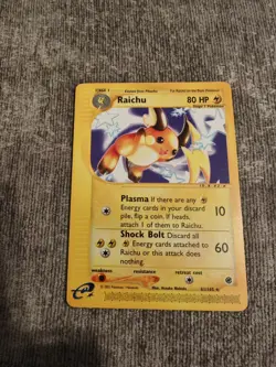 Raichu Non Holo 61/165 Expedition Base Set NM Wotc Pokemon Card 2002 WOTC Rare - Image 1