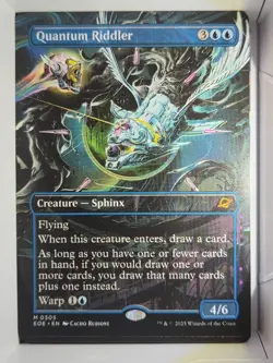Quantum Riddler (Borderless) - M305 - MTG - Edge of Eternities (EOE) - Image 1