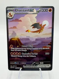 Pokemon TCG Charizard EX 199/165 Scarlet & Violet 151 SIR NM - Image 1