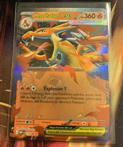 Pokemon TCG Mega Charizard Y ex 030 Mega Evolution Promo NM - Image 1
