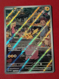 Pokemon - Pikachu - MEW 173/165 Illustration - Pokemon 151 ENGLISH - Image 1
