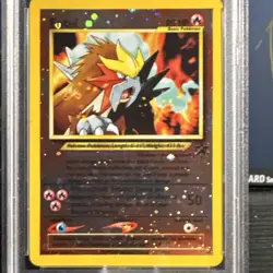 Pokemon Entei 34 Pokemon 3 Movie Promo Reverse Holo PSA 8 Wizards 2001 - Image 4