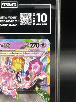 Pokemon Espeon ex Prismatic Evolutions Stamp 034/131 TAG 10 GEM MINT - Image 2