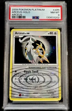 Graded Vintage Pokemon TCG: 2009 Arceus AR5-RARE HOLO-Platinum Arceus-PSA 8 MINT - Image 1