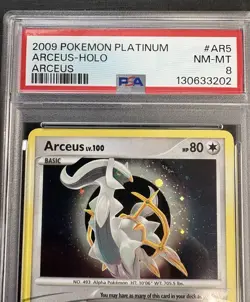 Graded Vintage Pokemon TCG: 2009 Arceus AR5-RARE HOLO-Platinum Arceus-PSA 8 MINT - Image 2