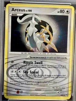 Graded Vintage Pokemon TCG: 2009 Arceus AR5-RARE HOLO-Platinum Arceus-PSA 8 MINT - Image 4