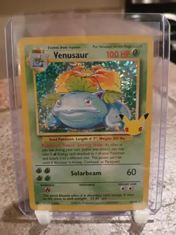 Pokemon TCG Venusaur 15/102 Celebrations Classic Collection Holo - Image 1