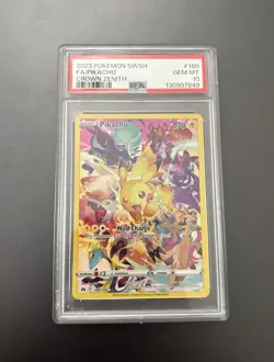 Pikachu 160/159 Crown Zenith Secret Rare Full Art FA Pokemon SWSH Graded PSA 10 - Image 1