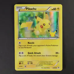 Pikachu 26/83 20th Anniversary Holo 2016 NM Pokemon TCG - Image 1