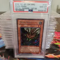2002 YU-GI-OH! METAL RAIDERS MRD-107 MUKA MUKA - 1st Ed- PSA 10 POP 20 - Image 1