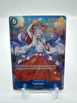 One Piece TCG OP13 OP13-054 Yamato Alt-Art Blue SR English - Image 1