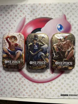 ONE PIECE CARD GAME Tin Set Vol. 2 FULL SET IN HAND SET OF 3 BRAND NEW OP-13 - Image 1
