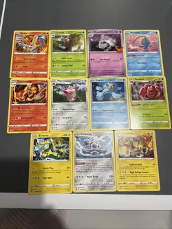 Lot Of 11 Non Holo RARE Pokemon Cards All Near Mint +Bonus FREE SHIPPING! - Image 1