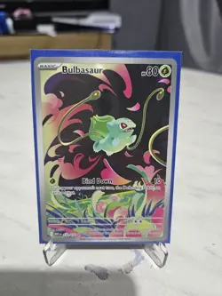 Pokemon TCG Mega Evolutions Bulbasaur Illustration Rare Card 133/132 - Image 1
