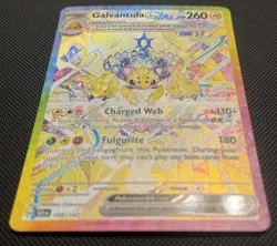 Pokemon TCG Galvantula EX Stellar Crown Holo Card 168/142 Sv07 - Image 2