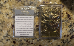 Pokemon 23k Gold Plated Togepi Trading Card 1999 Burger King Pokeball w/ COA - Image 5
