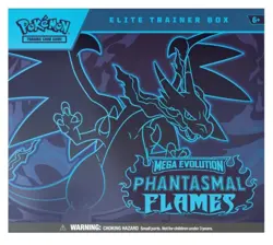 Pokemon Phantasmal Flames Mega Evolution Elite Trainer Box Training Card Game - Image 1